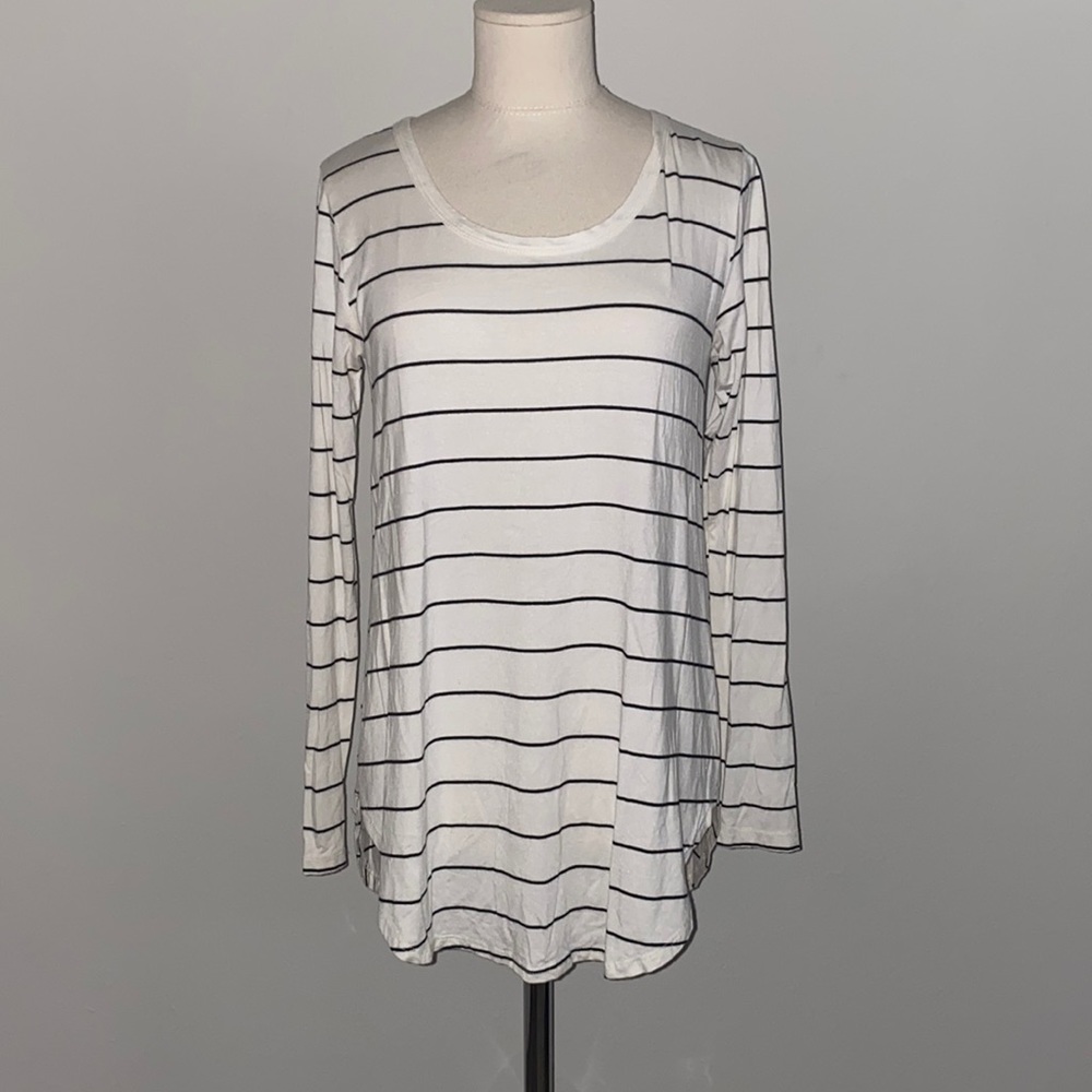Striped tunic.